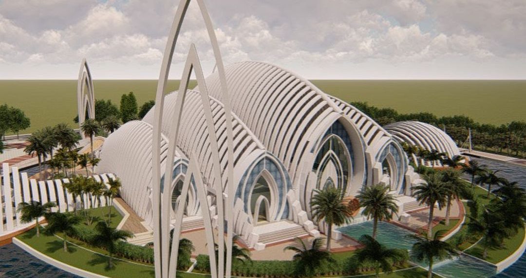 Masjid Agung Purwokerto Hasil Rancangan Emil Mulai Dibangun