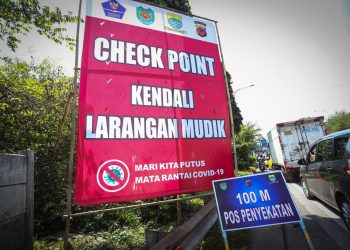 Ratusan Kendaraan Kena Razia Larangan Mudik di Kota Bandung