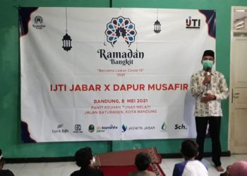 Bangkit Melawan Covid-19, IJTI Jabar Beri Santunan Kepada Puluhan Anak Yatim