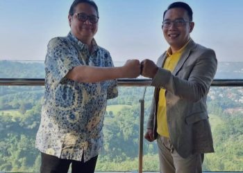 Bertemu Airlangga Hartarto, Ridwan Kamil Sampaikan Aspirasi Pengelolaan Ladang Minyak Marjinal