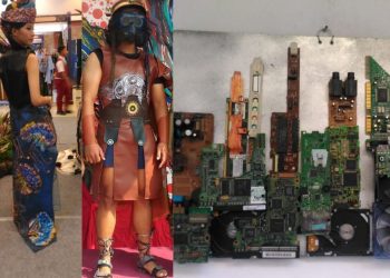 Kreatif, Kulit Jengkol Disulap Jadi Busana