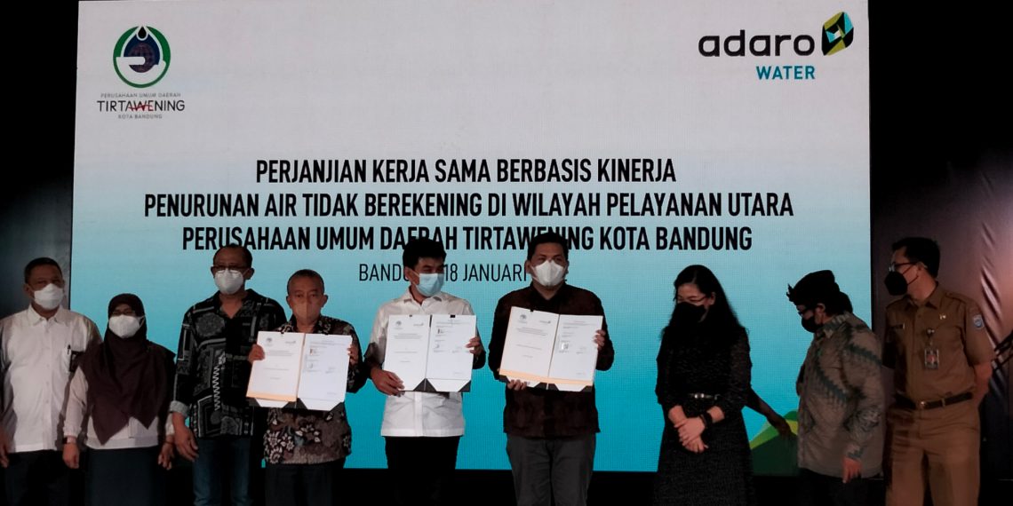 Perumda Tirtawening Kota Bandung Jalin Kerjasama dengan PT Adaro untuk Kurangi Kebocoran Air