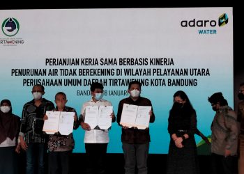 Perumda Tirtawening Kota Bandung Jalin Kerjasama dengan PT Adaro untuk Kurangi Kebocoran Air