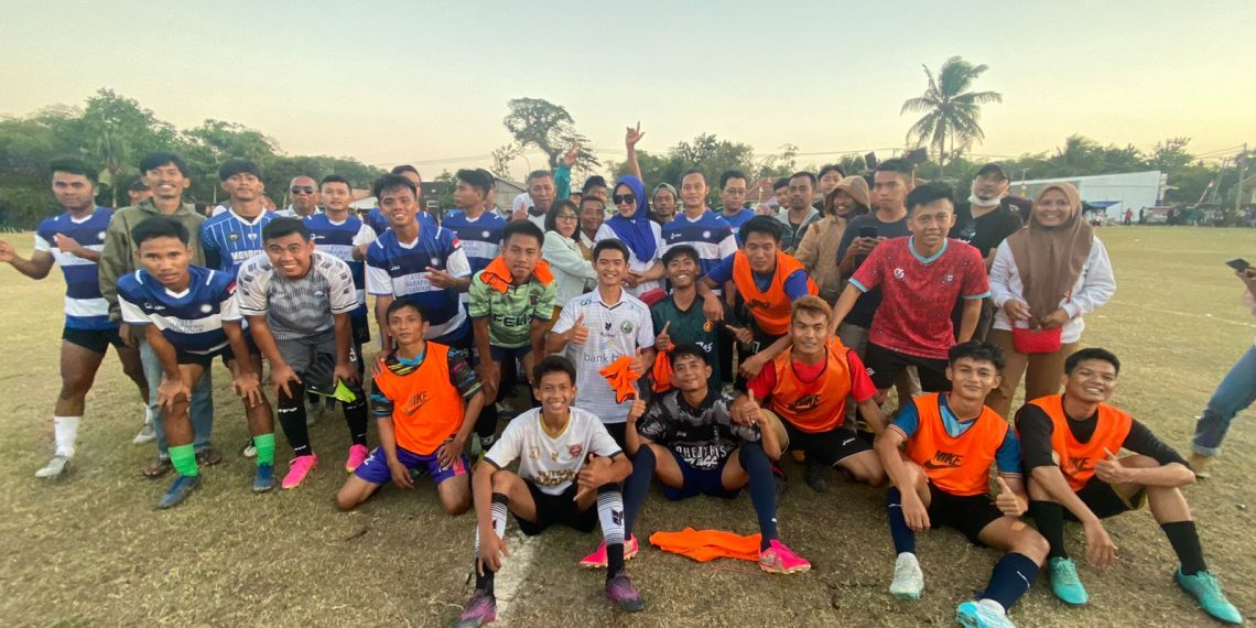 Sumbang Satu Gol, Atep Buktikan Komitmen Pada Warga Sindangbarang