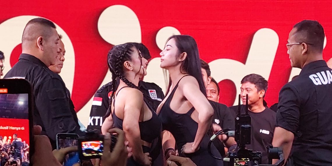 Weigh In HSS Series 4 Bandung Digelar, Pertarungan Besar Siva Aprilia Vs Pamela Safitri.