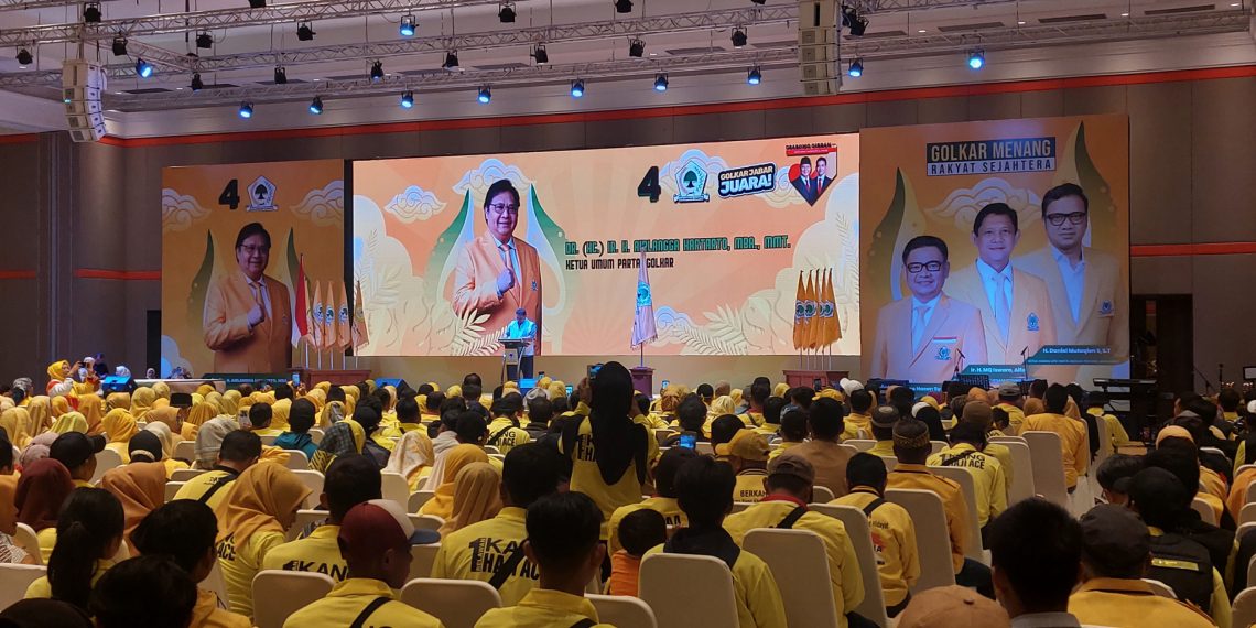 Golkar Rapat Konsolidasi di Bandung Dihadiri 3 Ribu Saksi TPS